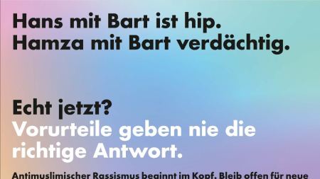 Hans mit Bart ist hip. Hamza mit Bart verdächtig. Echt jetzt? Vorurteiel geben die die richtige Antwort.