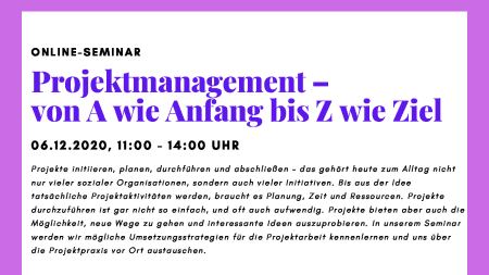 Flyer: Projektmanagement - von A wie Anfang bis Z wie Ziel Flyer: Projektmanagement - von A wie Anfang bis Z wie Ziel
