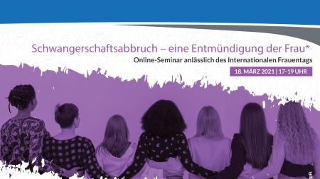 Flyer zur Veranstaltung "Schwangerschaftsabbruch"