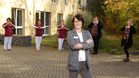 Einrichtungsleitung Rosemarie Hildebrandt und ihr Team