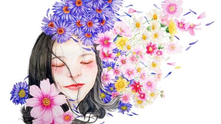 Aquarell Portrait einer Frau Aquarell Portrait einer Frau
