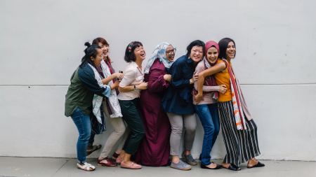 Gruppe mit Frauen