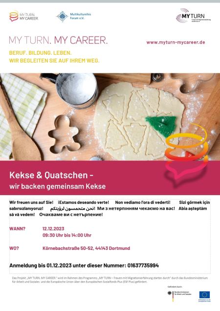 Flyer "Kekse und Quatschen"