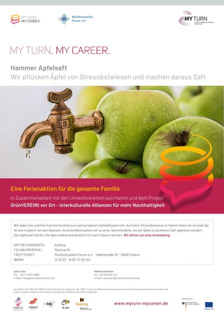 My Turn-Flyer Hammer Apfelaktion 