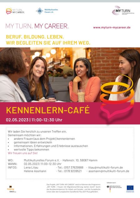 My Turn-Flyer Kennenlerncafé Hamm