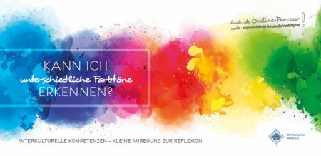 Bunter Farbverlauf mit dem Schriftzug Kann ich unterschiedliche Farbtöne erkennen