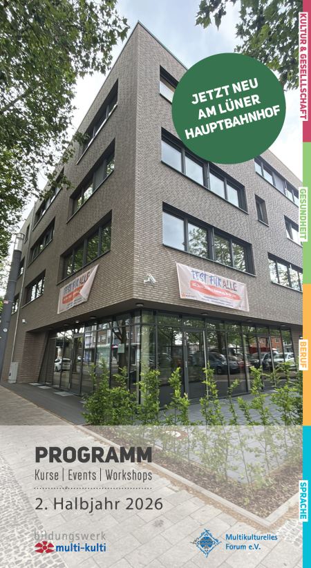 Titelbild des Kursprogramms des Bildungswerk Multi Kulti für das 2. Halbjahr 2026