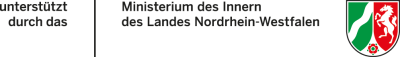 unterstützt durch das Ministerium des Innern des Landes Nordrhein-Westfalen