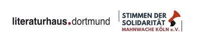 Logos Literaturhaus Dortmund Stimme der Solidarität Mahnwache Köln