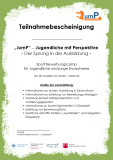 Teilnahmezertifikat zum Projekt JUMP Teilnahmezertifikat zum Projekt JUMP