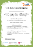 Teilnahmezertifikat zum Projekt JUMP