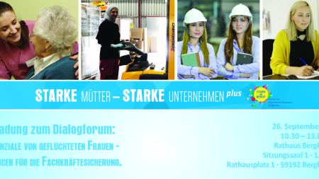 Einladungskarte Vorderseite Dialogforum Mütterprojekt