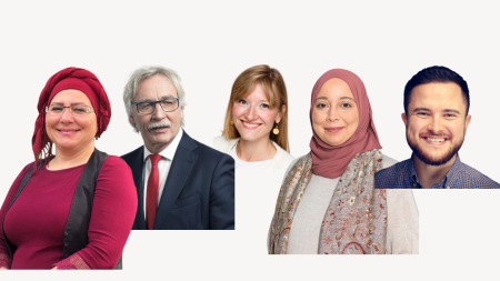 Fünf verschiedene Gesichter